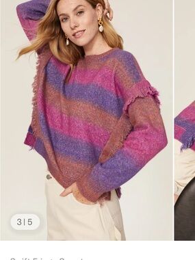 Swift Fringe Sweater
Central Park West
$160 spring knit western boho casual